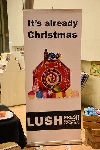 Launching Christmas products by Lush 